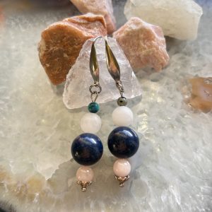 Uhani Lapis Lazuli, Mlečna kamena strela in Roževec