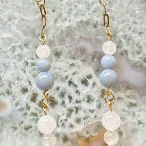 Uhani Beli Žad, Angelit