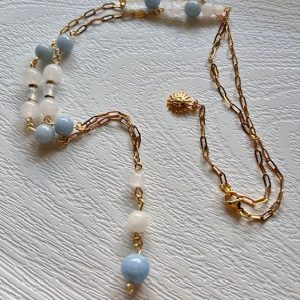 Verižica Beli Žad, Angelit