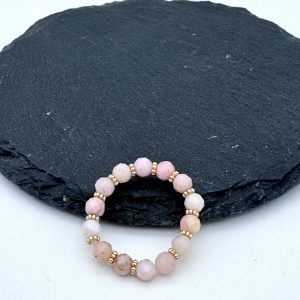 Prstan Pink opal