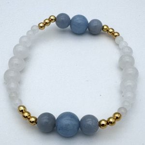 Zapestnica Beli Žad, Angelit